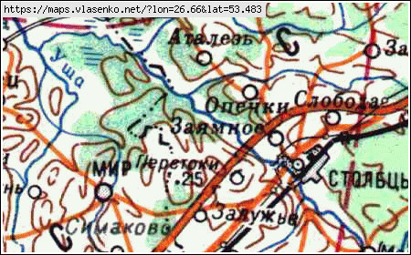 Карта Кореличского Района Гродненской Области