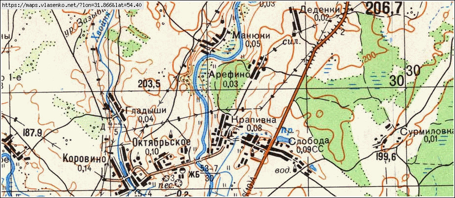 Карта Монастырщинского Района Смоленской Области Со Спутника