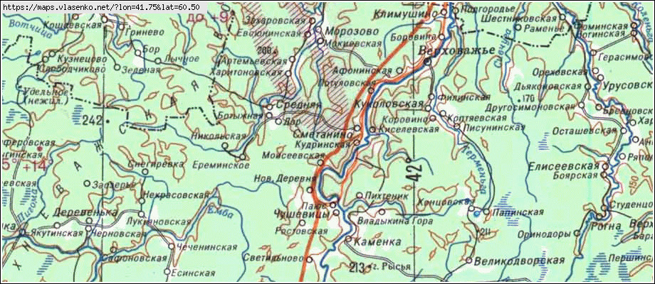 Топографическая Карта Вологодской Области