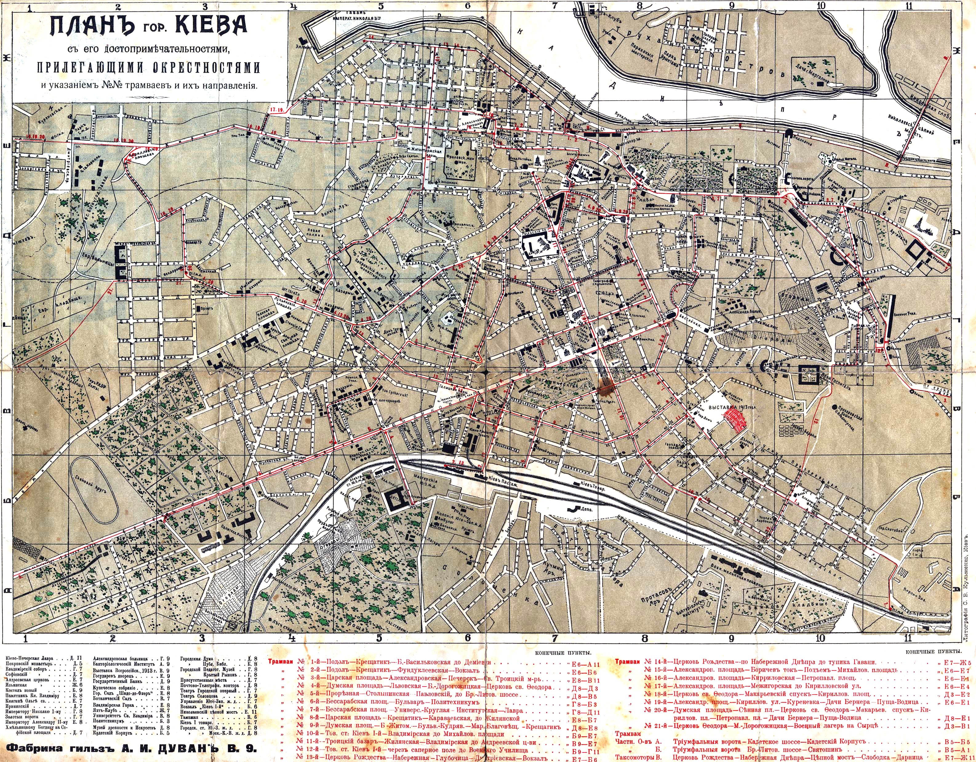 Исторические карты Украины, Киева, других городов