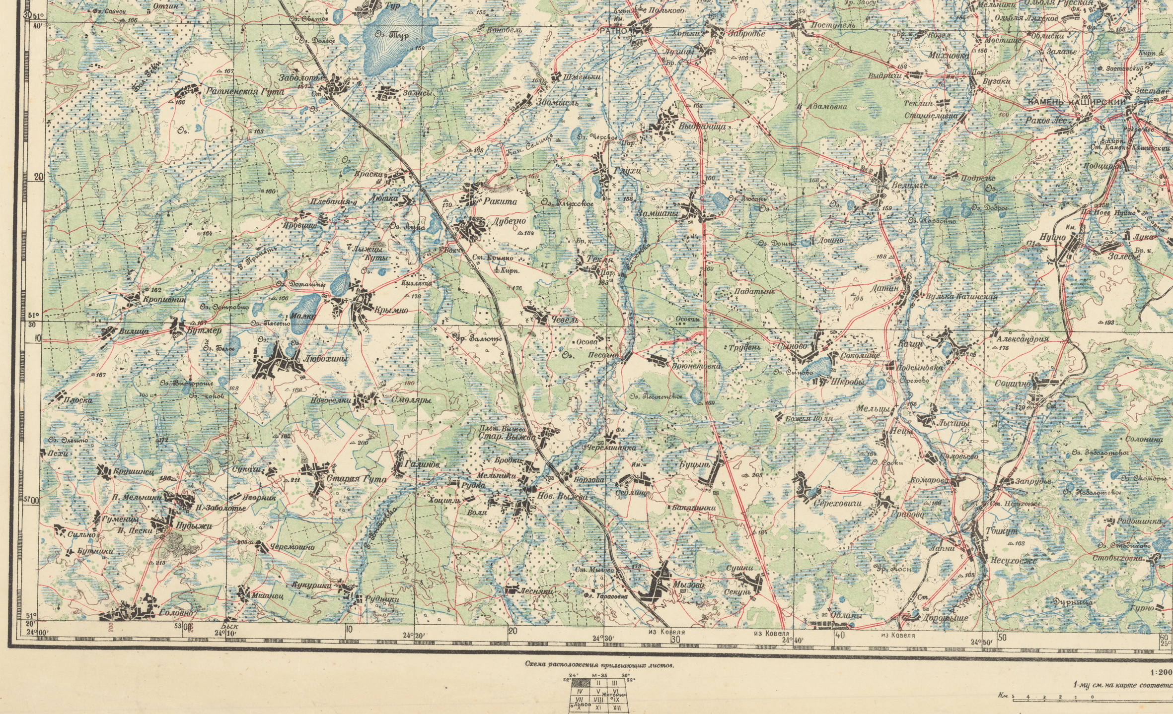 Топографическая карта красногорск