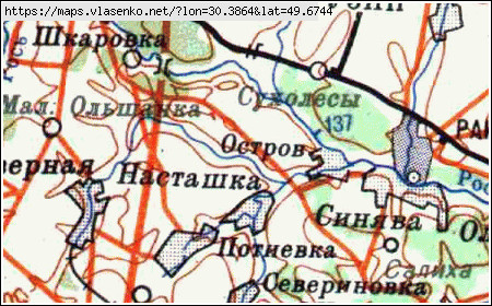 Карта Рокитнянського Району