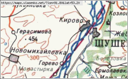 Топографическая Карта Минусинского Района