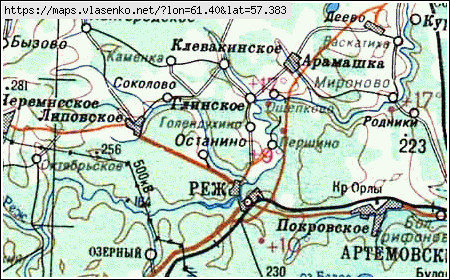 Пос шабровский свердловская область карта