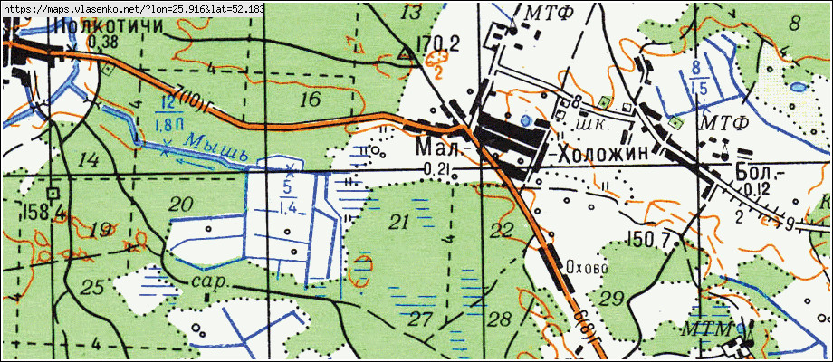 Карта пинск спутник