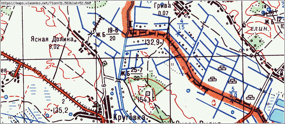 Карта добрушского района