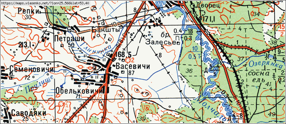 Карта берестовицкого района с деревнями