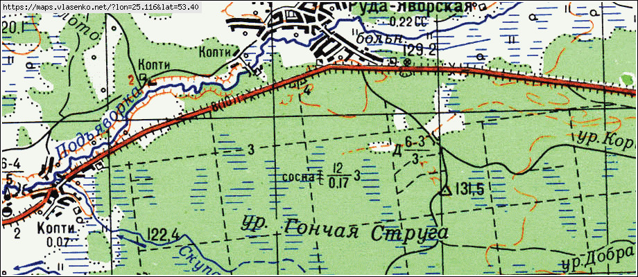 Карта дятловского района гродненской области с деревнями и дорогами