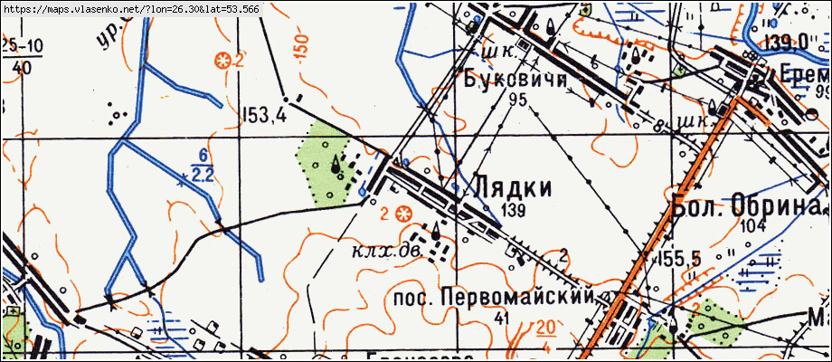 Карта мостовского района гродненской области с деревнями и дорогами