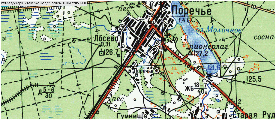 Карта гродненского района с деревнями