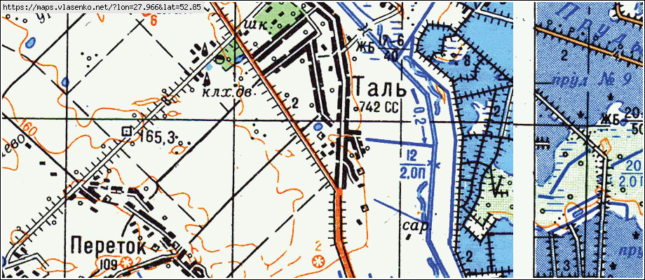 Минская любань карта