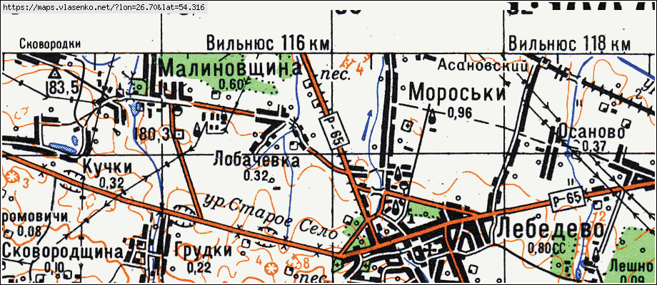 Карта молодечненского района подробная