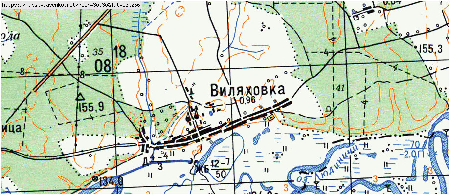 Карта быховского района