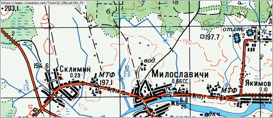 Карта климовичского района подробная с деревнями