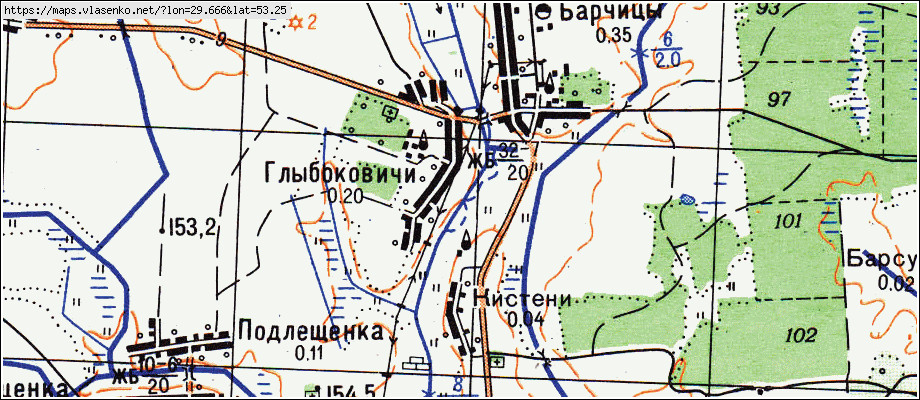 Карта мстиславского района