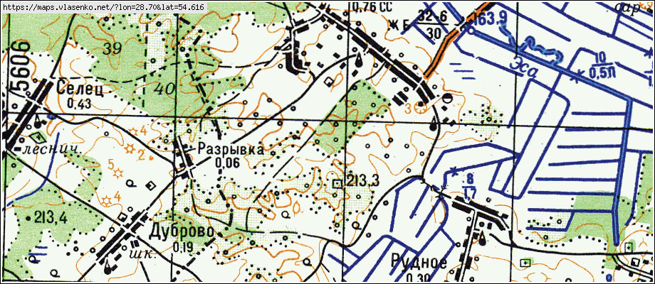 Карта чашникского района