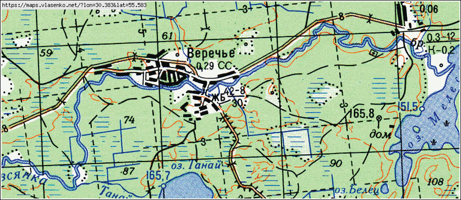 Карта городка витебской области