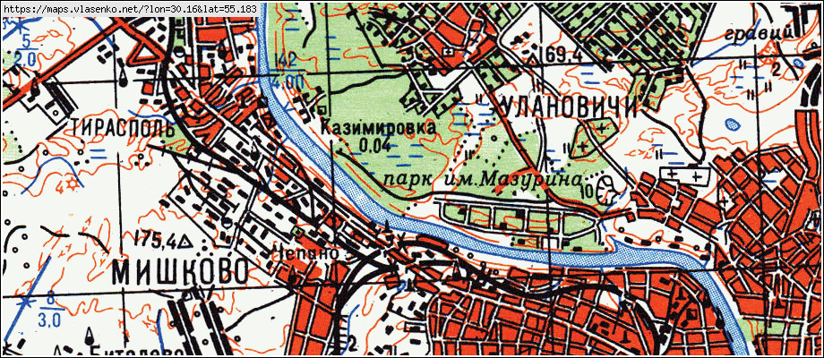 Карта КНЯЖИЦА, Витебская область, Витебский район