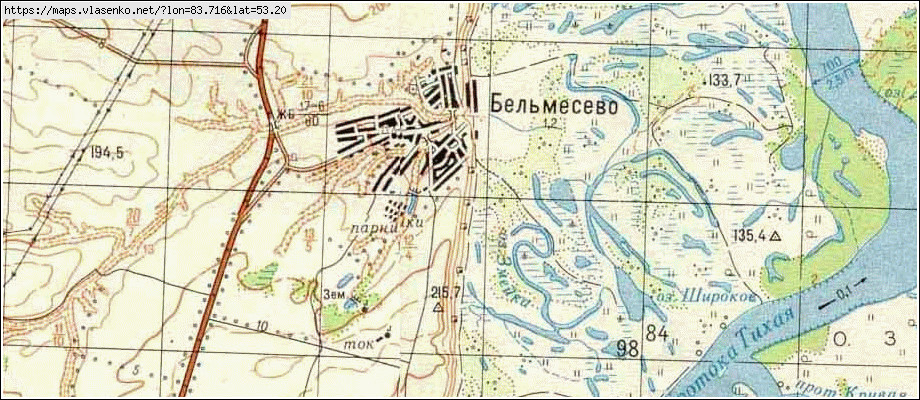 Подробная карта калманского района алтайского края