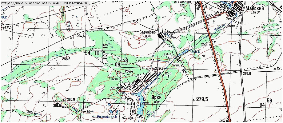 Карта село озерки алтайский край тальменский район