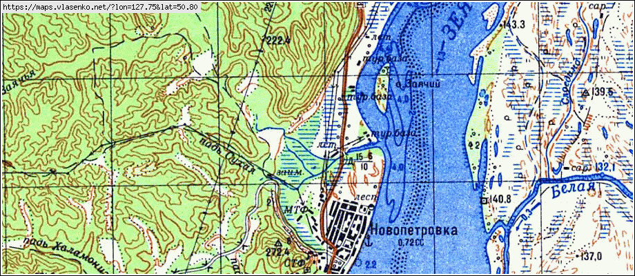 Карта константиновского района амурской области