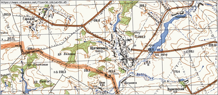 Карта борисовки белгородской