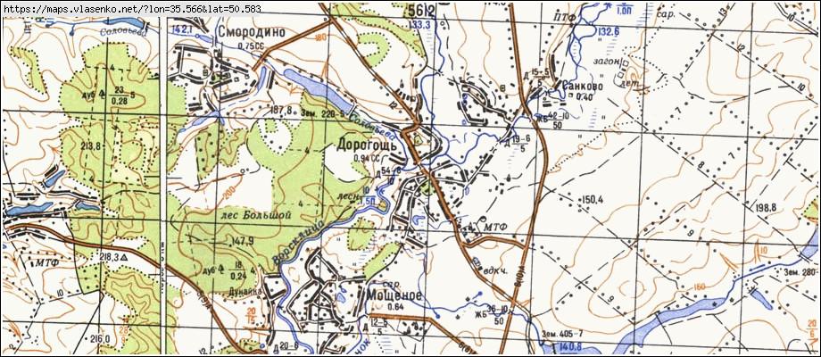 Карта грайворонского района белгородской области подробная с деревнями