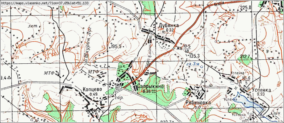 Карта губкинский район белгородской области