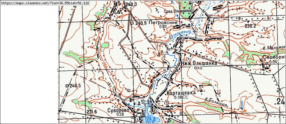 Карта со спутника прохоровский район