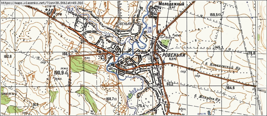 Ровеньки орловская область карта