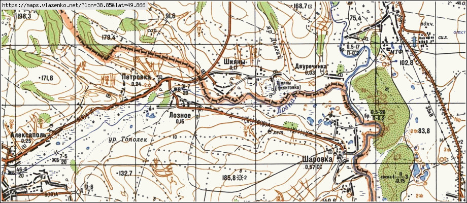 Карта ровеньского района