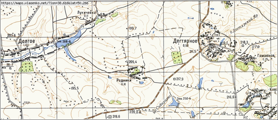 Карта родников тульской области