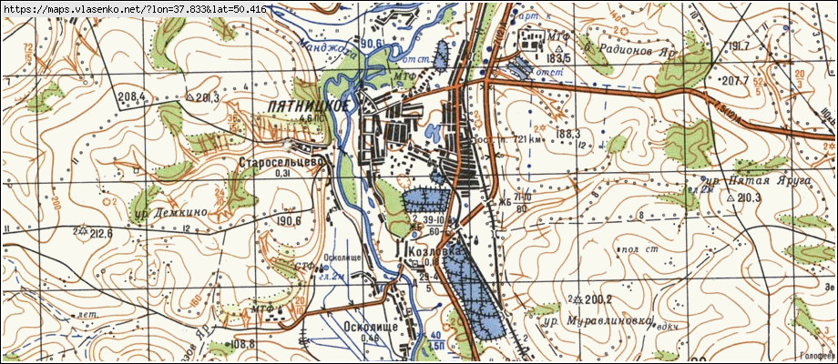 Карта октябрьский белгородский район