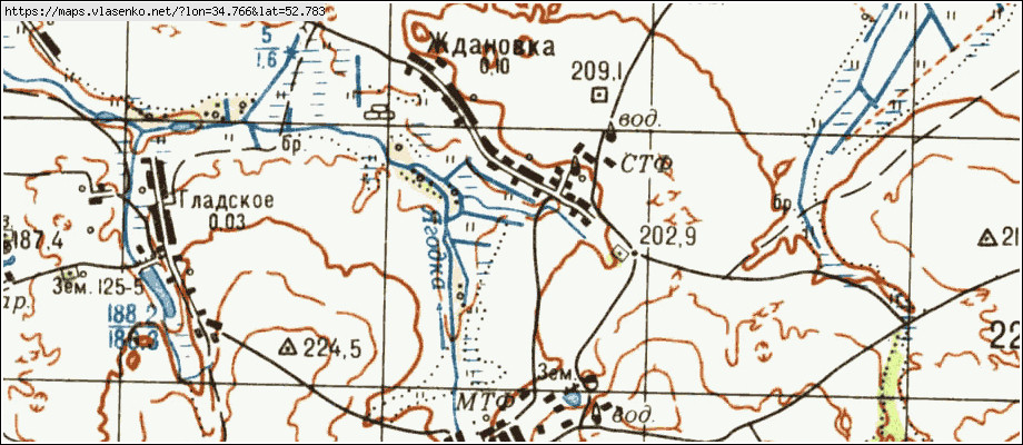 Карта брасовского района брянской области со спутника