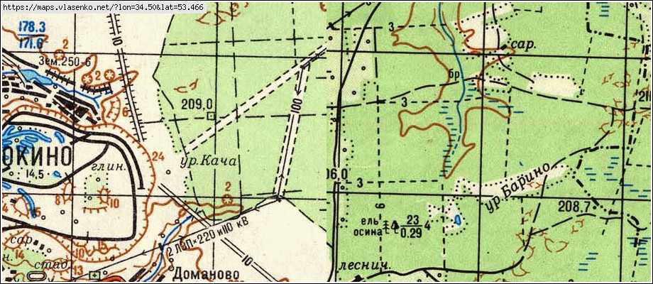 Карта ДОМАШОВО, Брянская область, Брянский район