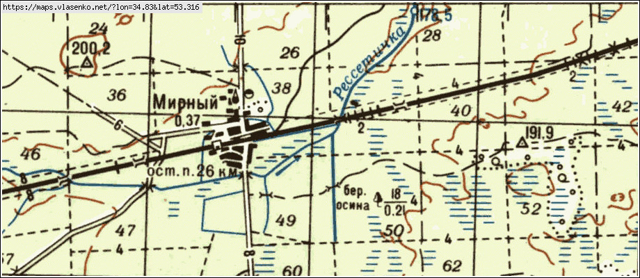 Карта КАБАЛИЧИ, Брянская область, Брянский район