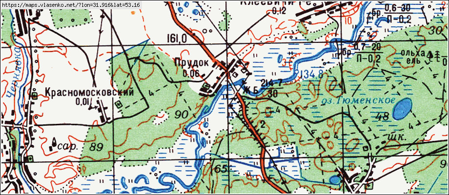 Карта СТАРОНОВИЦКАЯ, Брянская область, Гордеевский район