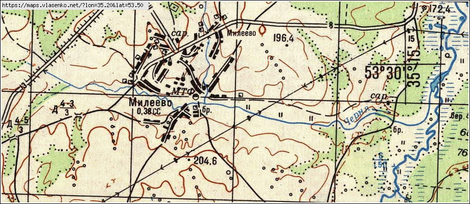 Карта ДРОНОВО, Брянская область, Карачевский район