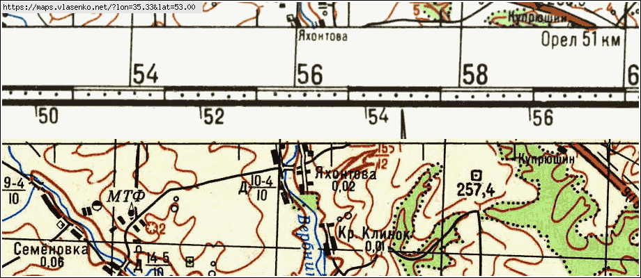 Карта КАТАЛАНОВО, Брянская область, Карачевский район