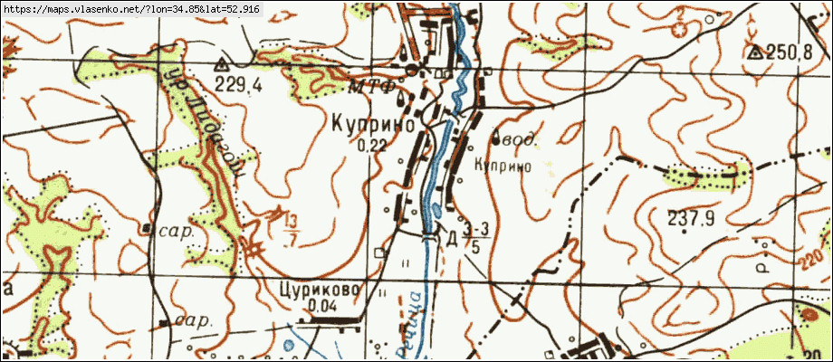 Карта карачевского района