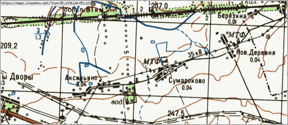 Карта СУМАРОКОВО, Брянская область, Карачевский район