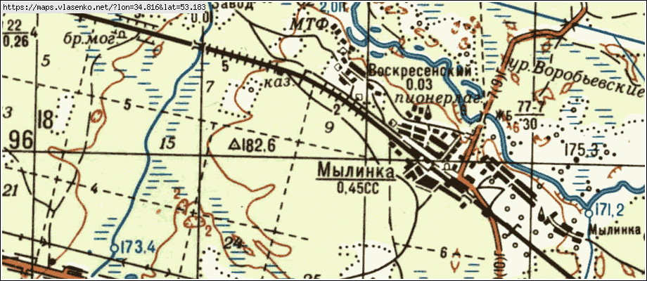 Тульская область воскресенское карта