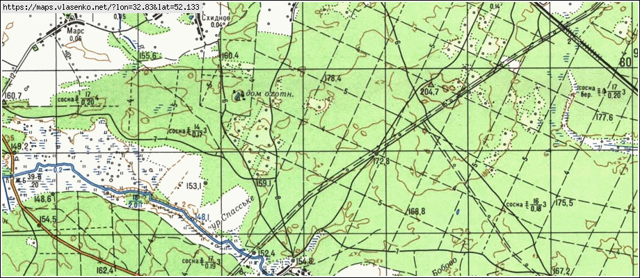 Карта ВИШНЕВЫЙ, Брянская область, Климовский район