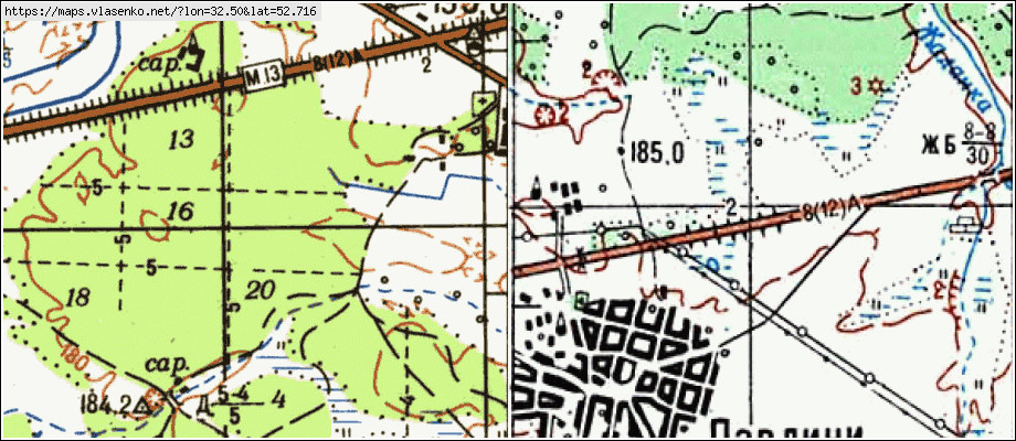 Карта КУЗНЕЦ, Брянская область, Клинцовский район