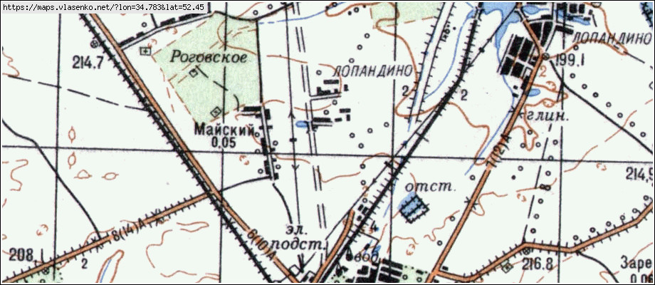 Карта КОМАРИЧИ, Брянская область, Комаричский район