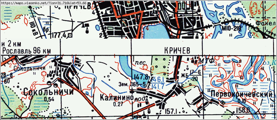 Карта БАТУРОВКА, Брянская область, Красногорский район