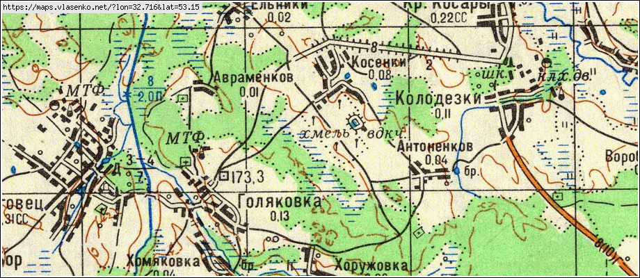 Мглин карта брянской области