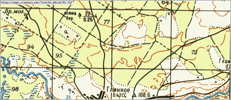 Карта ЛЮБОЖИЧИ, Брянская область, Навлинский район