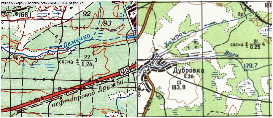 Карта новозыбковского района