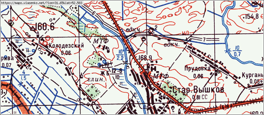 Карта новозыбковского района брянской области